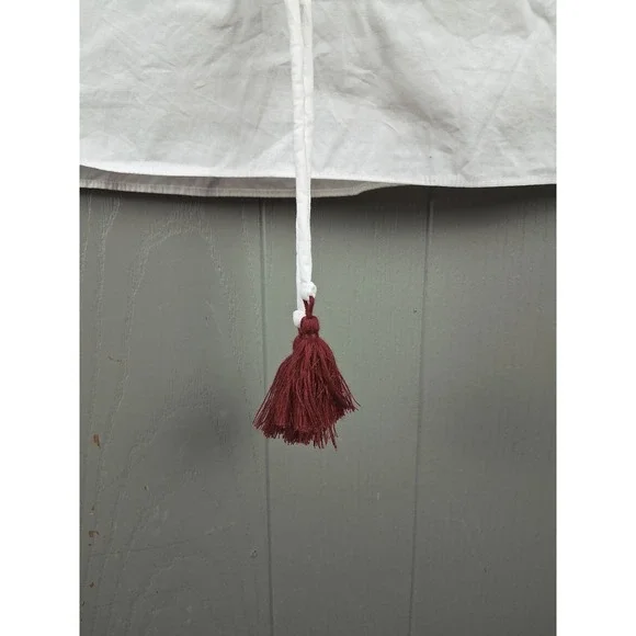 Rebecca Minkoff Dena Heiler Dress Size 4 White Red Off Shoulder Mini Date Night - Picture 8 of 12